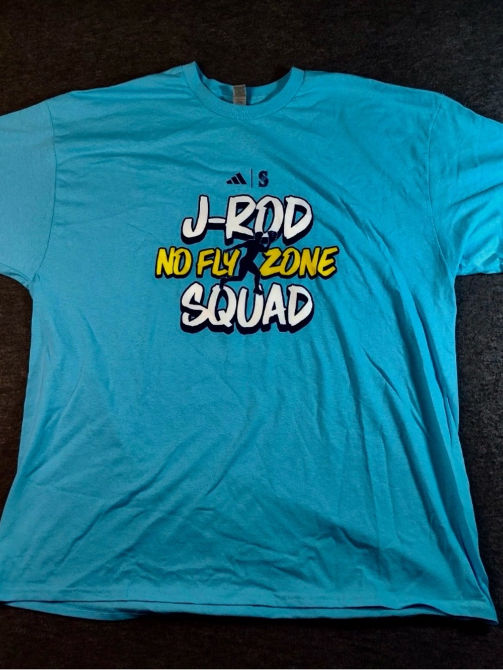 J-Rod No Fly Zone Squad Graphic Tee - Bright Aqua Seattle mariners MLB